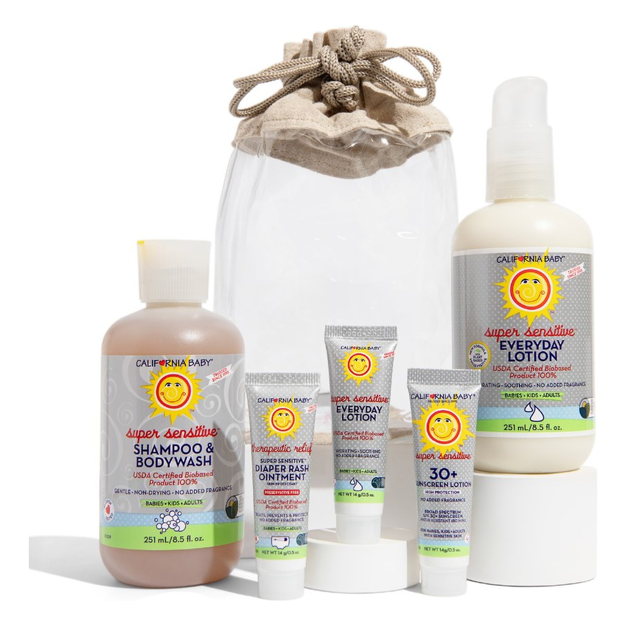 Newborn Gift Set (Wash, Lotion, Sunscreen & Diaper Ointment)