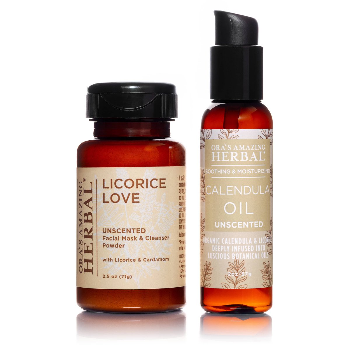 Soothing Licorice Calendula Face Care Set