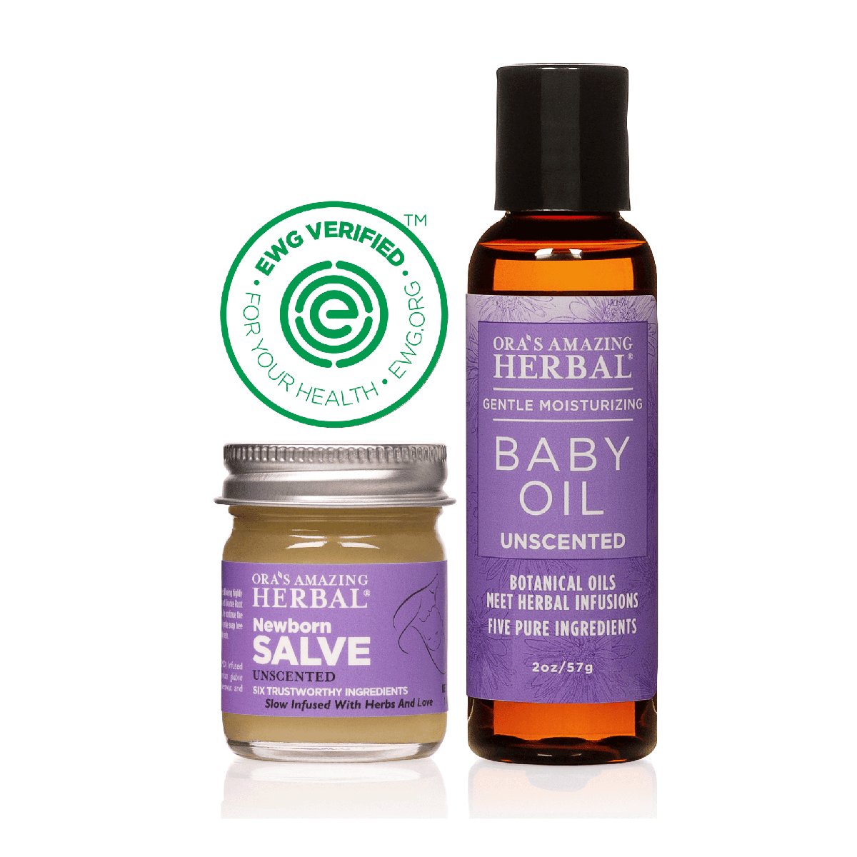 Newborn Salve and Baby Oil Set
