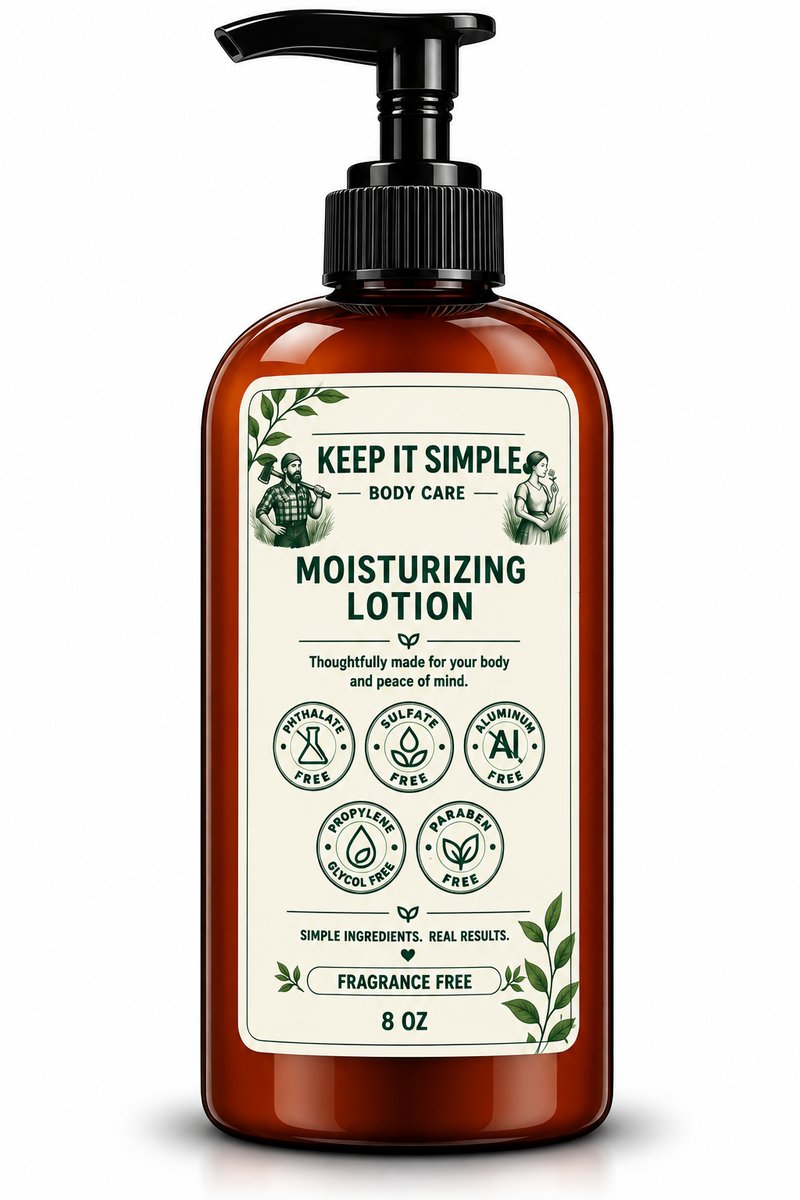 Fragrance Free Body Lotion Deep Hydration Barrier Protection Soothe Irritation