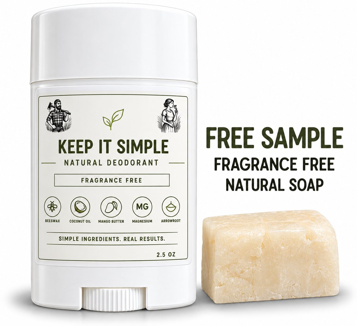 Natural Deodorant Aluminum Free Baking Soda Free